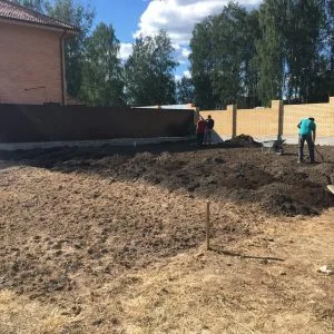 Облуживание участков с перекопом участка